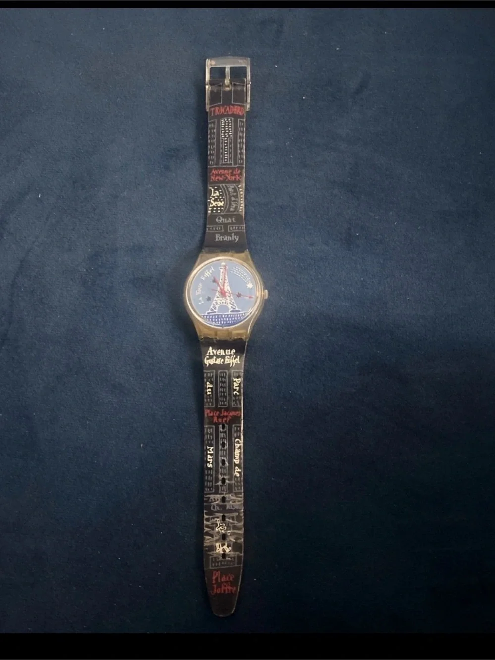 Swatch GK276 Titi Parisien Paris Eiffel Tower Watch 1998 Jacques Benoit Design O